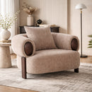 Modern Tan Accent Chair | OROA Modern Arnaud | Oroatrade.com