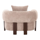 Modern Tan Accent Chair | OROA Modern Arnaud | Oroatrade.com