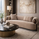 Modern Tan Loveseat | OROA Modern Arnaud | Oroatrade.com