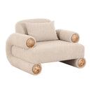 Beige Fabric Modern Accent Chair | OROA Modern Odette | Oroatrade.com