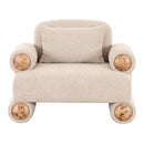 Beige Fabric Modern Accent Chair | OROA Modern Odette | Oroatrade.com