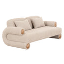Beige Fabric Modern Loveseat | OROA Modern Odette | Oroatrade.com