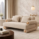Beige Fabric Modern Loveseat | OROA Modern Odette | Oroatrade.com