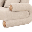 Beige Fabric Modern Loveseat | OROA Modern Odette | Oroatrade.com