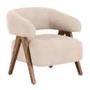 Ash Framed Beige Accent Chair | OROA Modern Brock | Oroatrade.com