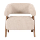 Ash Framed Beige Accent Chair | OROA Modern Brock | Oroatrade.com