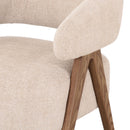 Ash Framed Beige Accent Chair | OROA Modern Brock | Oroatrade.com