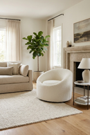 Round Upholstered Accent Chair | OROA Modern Frontier