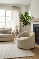 Round Upholstered Accent Chair | OROA Modern Frontier | Oroatrade.com