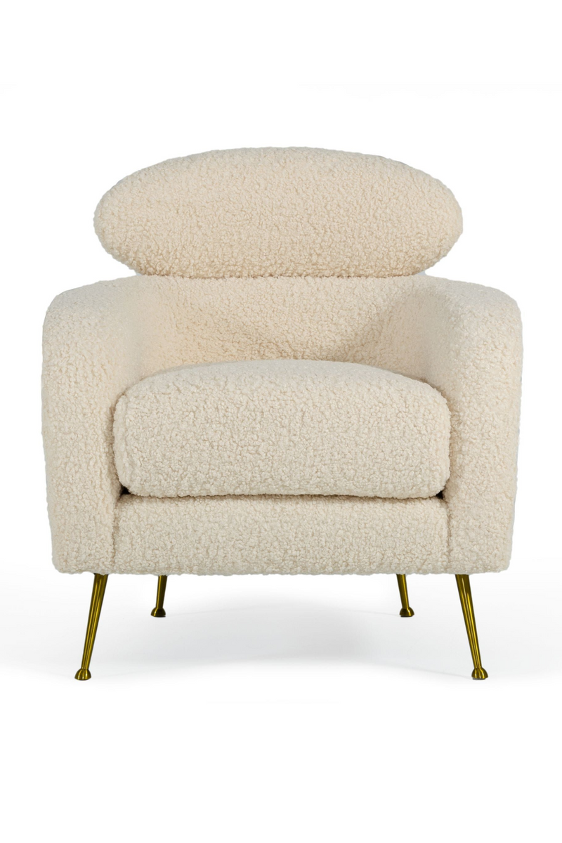 White Fur Lounge Chair | OROA Modern Altura | Oroatrade.com