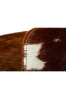 Brown Cowhide Leather Ottoman | OROA Modern Belvista | Oroatrade.com