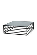Square Black Glass Coffee Table | OROA Modern Malvo | Oroatrade.com
