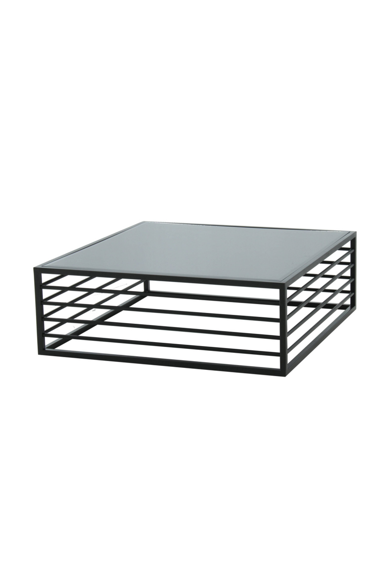 Square Black Glass Coffee Table | OROA Modern Malvo | Oroatrade.com