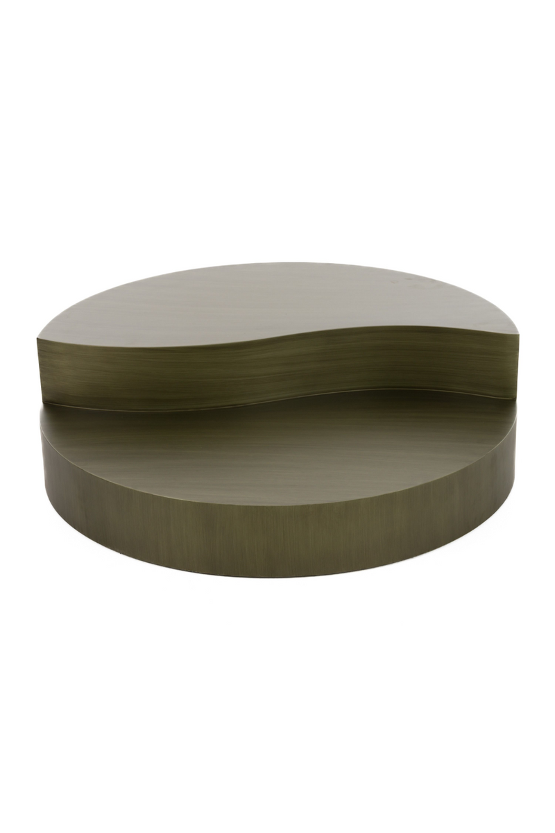 Gray Brass Tiered Coffee Table | OROA Modern Avocet | Oroatrade.com