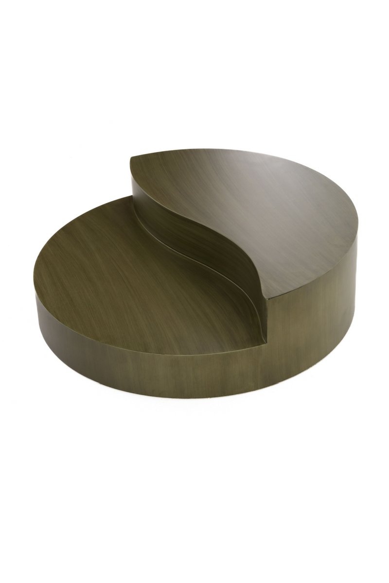 Gray Brass Tiered Coffee Table | OROA Modern Avocet | Oroatrade.com