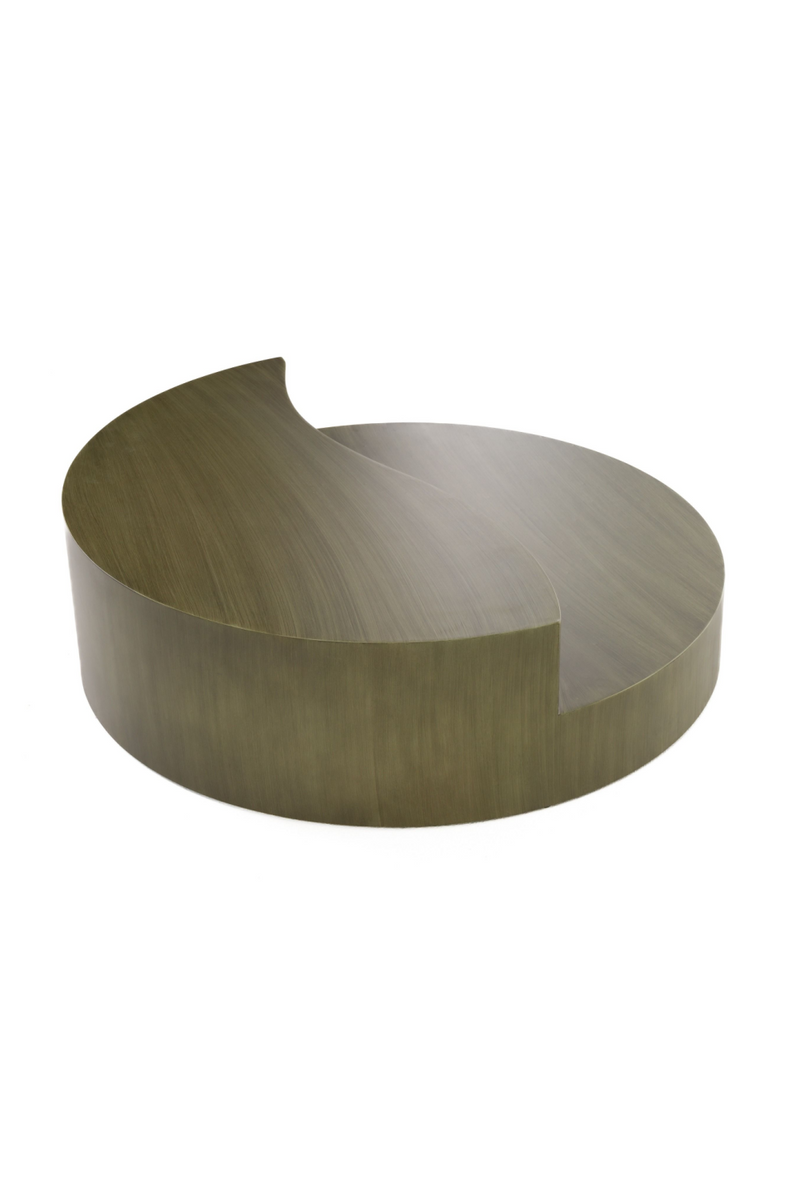 Gray Brass Tiered Coffee Table | OROA Modern Avocet | Oroatrade.com