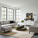 Gray Brass Tiered Coffee Table | OROA Modern Avocet | Oroatrade.com