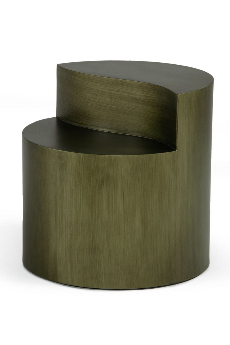 Gray Brass Tiered End Table | OROA Modern Avocet | Oroatrade.com