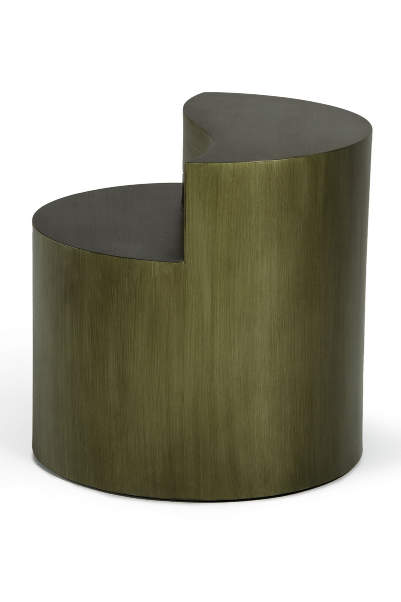 Gray Brass Tiered End Table | OROA Modern Avocet | Oroatrade.com