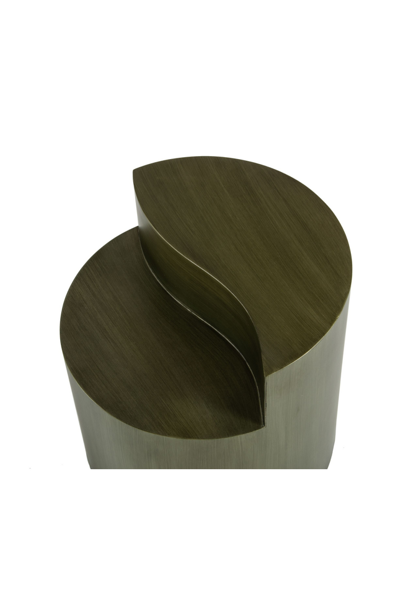 Gray Brass Tiered End Table | OROA Modern Avocet | Oroatrade.com