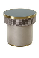 Glass Top Pedestal End Table | OROA Modern Larry | Oroatrade.com