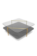 Gold-Framed Glass Coffee Table | OROA Modern Cari | Oroatrade.com