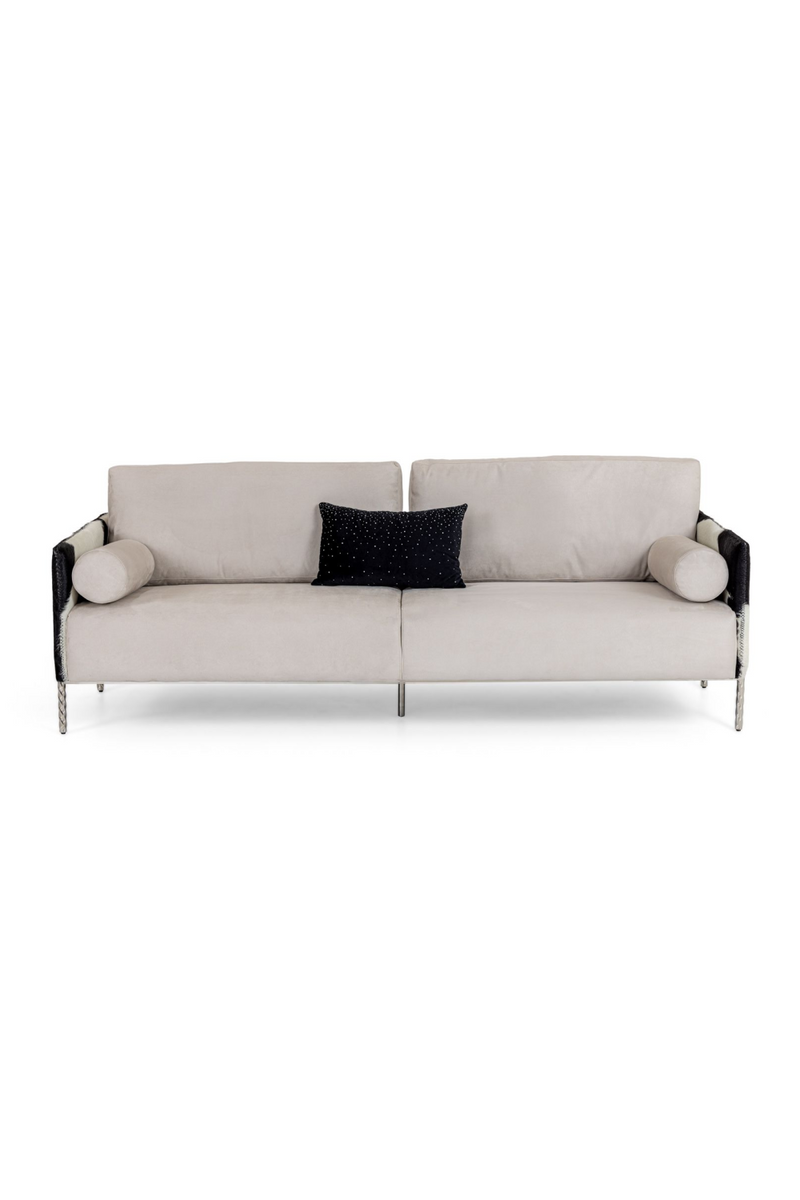 Gray Cowhide Sofa | OROA Modern Pueblo | Oroatrade.com
