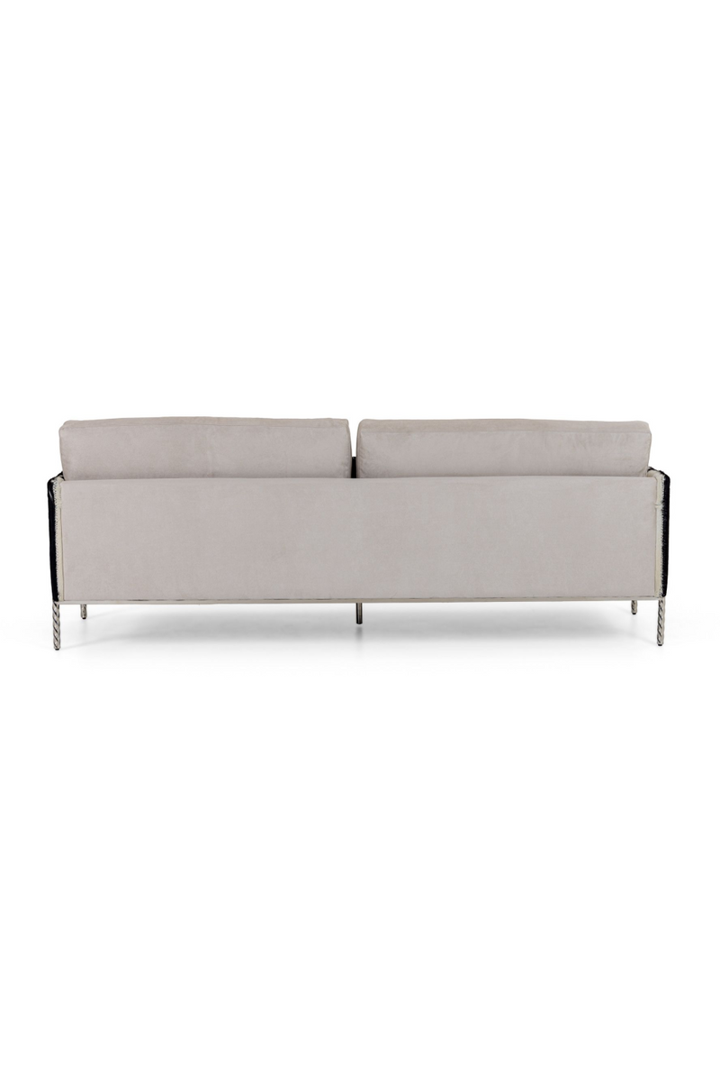 Gray Cowhide Sofa | OROA Modern Pueblo | Oroatrade.com