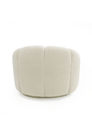 White Sherpa Tufted Swivel Chair | OROA Modern Vera | Oroatrade.com