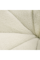 White Sherpa Tufted Swivel Chair | OROA Modern Vera | Oroatrade.com