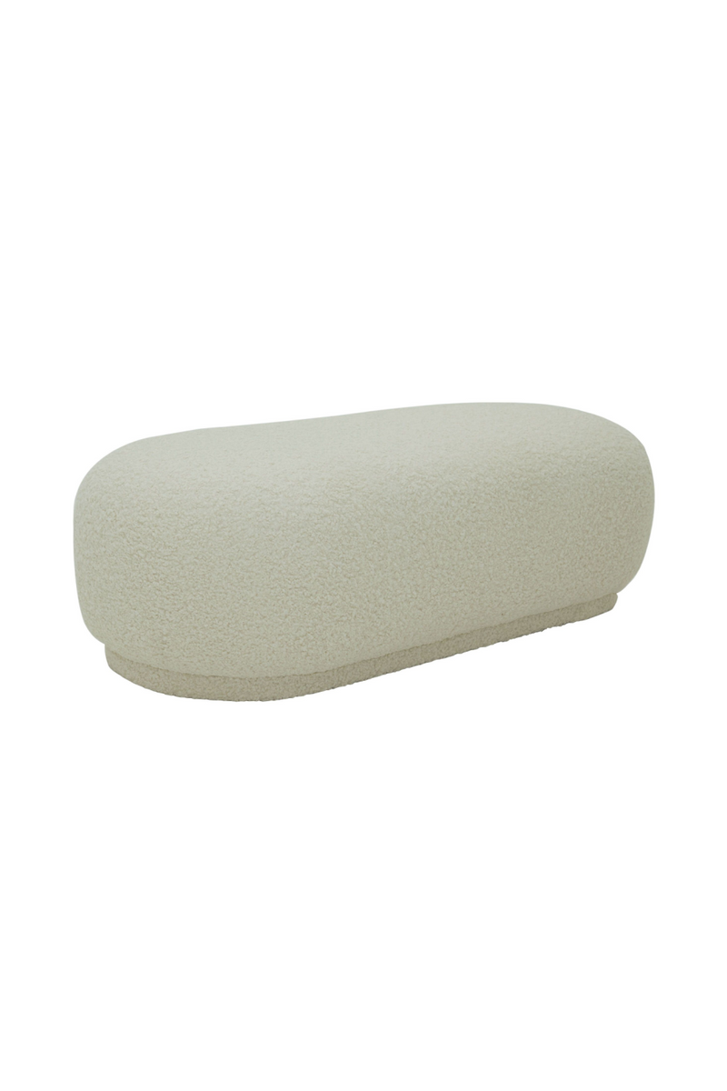 White Sherpa Ottoman | OROA Modern Kael | Oroatrade.com