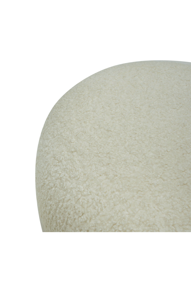 White Sherpa Ottoman | OROA Modern Kael | Oroatrade.com
