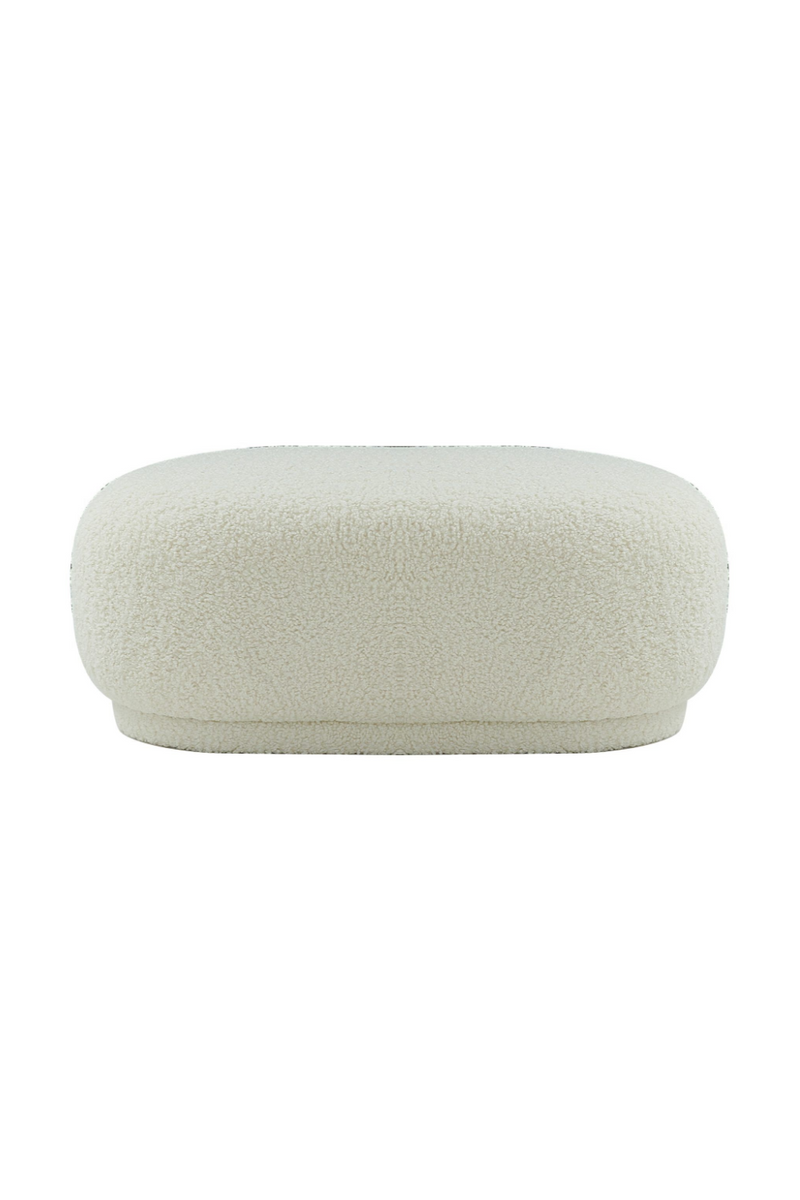 White Sherpa Ottoman | OROA Modern Kael | Oroatrade.com