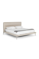 Cream Woven Fabric Bed | OROA Modern Bergeron | Oroatrade.com