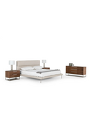 Cream Woven Fabric Bed | OROA Modern Bergeron | Oroatrade.com