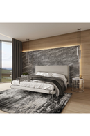 Cream Woven Fabric Bed | OROA Modern Bergeron | Oroatrade.com