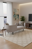 Gray 2-Seater Chaise Lounge | OROA Modern Jamie