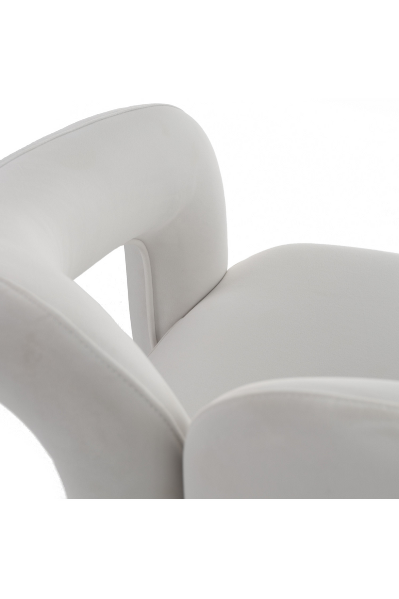 White Velvet Dining Chair | OROA Modern Ellen | Oroatrade.com