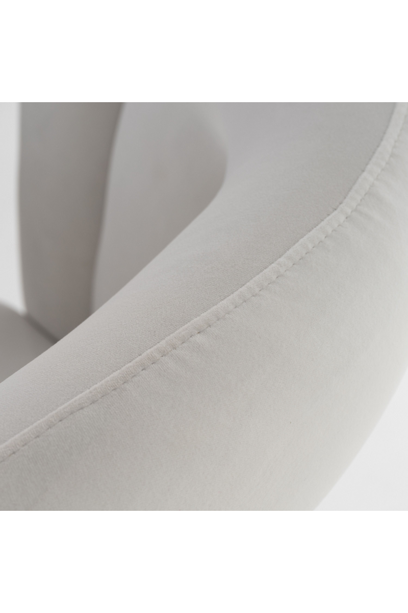 White Velvet Dining Chair | OROA Modern Ellen | Oroatrade.com