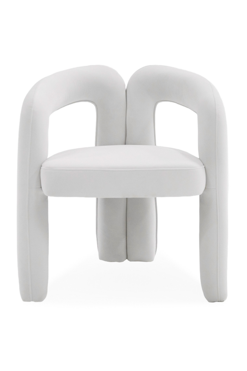 White Velvet Dining Chair | OROA Modern Ellen | Oroatrade.com