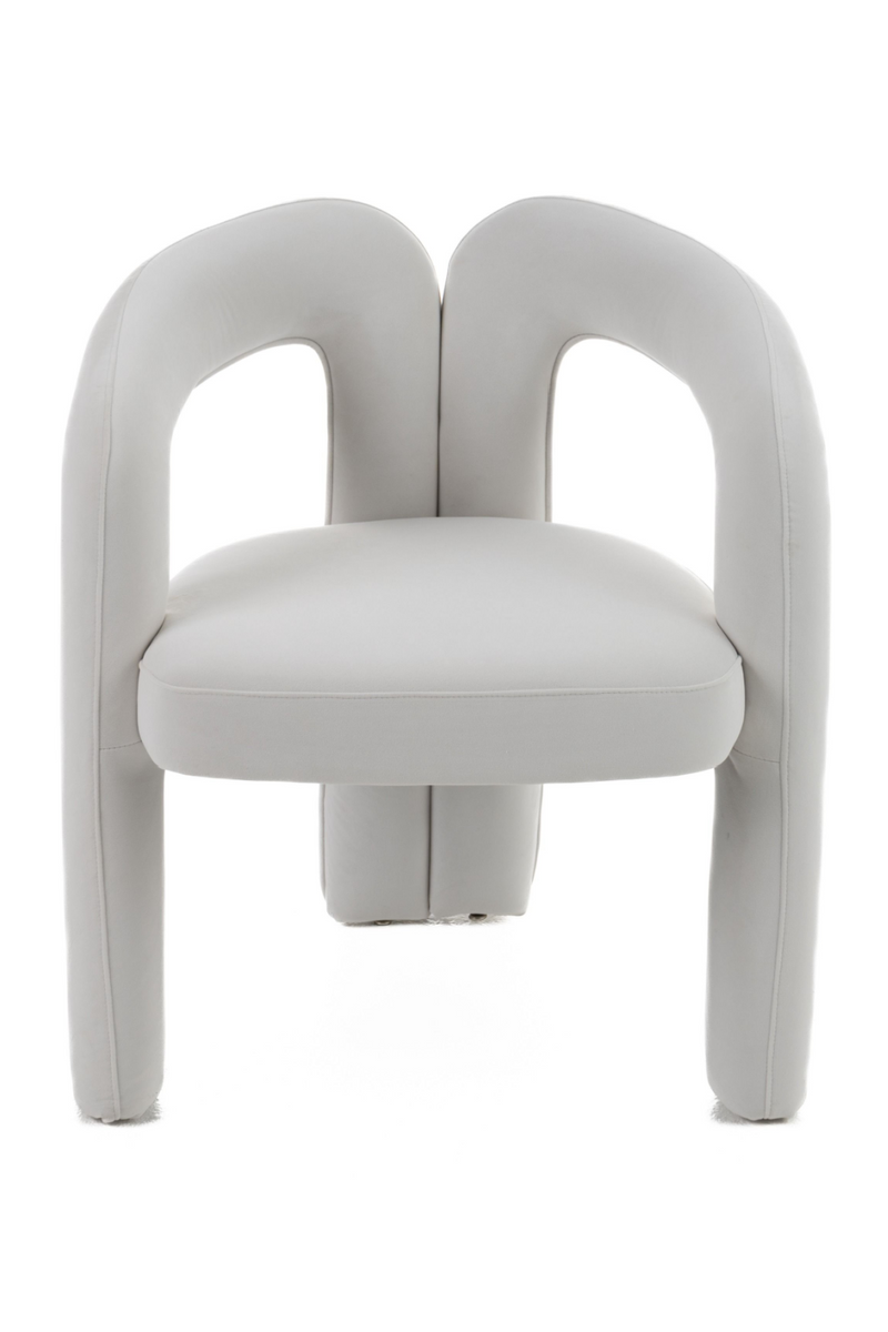 White Velvet Dining Chair | OROA Modern Ellen | Oroatrade.com