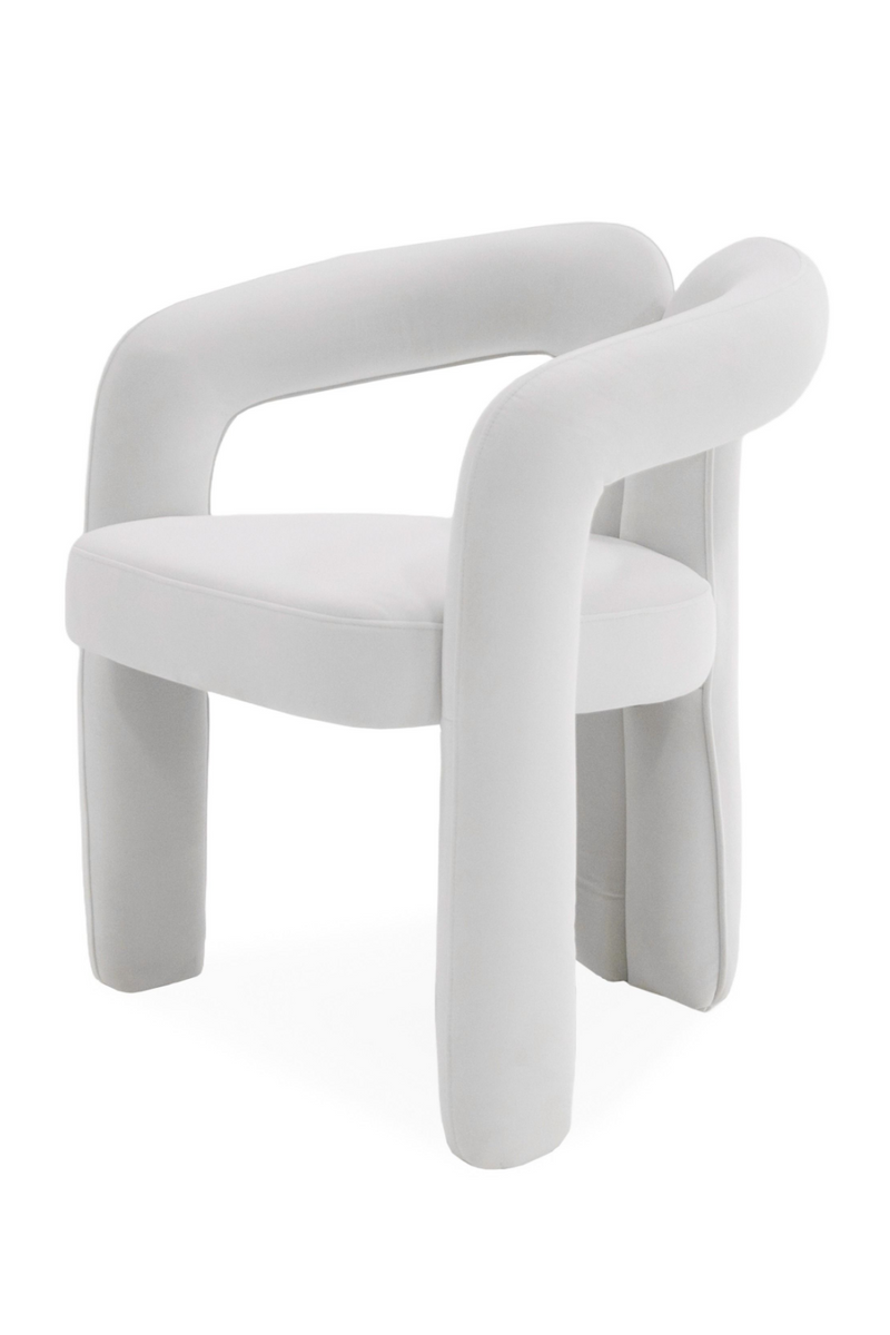 White Velvet Dining Chair | OROA Modern Ellen | Oroatrade.com
