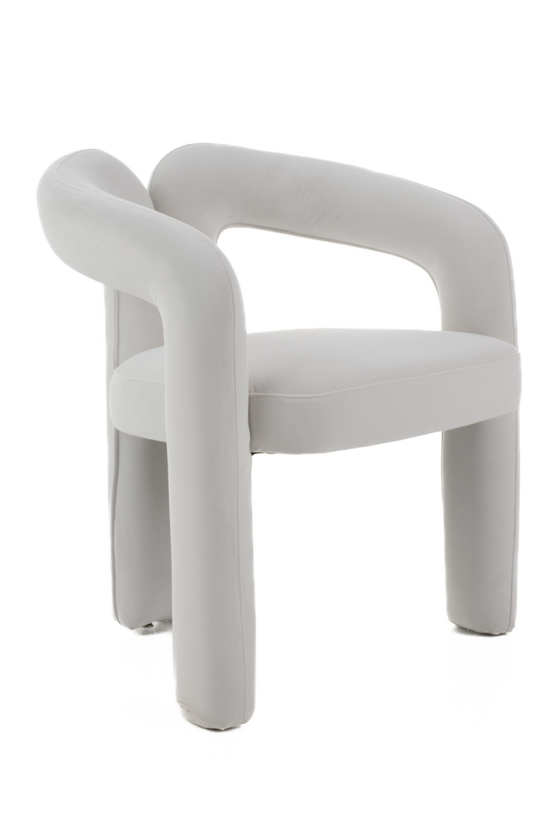 White Velvet Dining Chair | OROA Modern Ellen | Oroatrade.com
