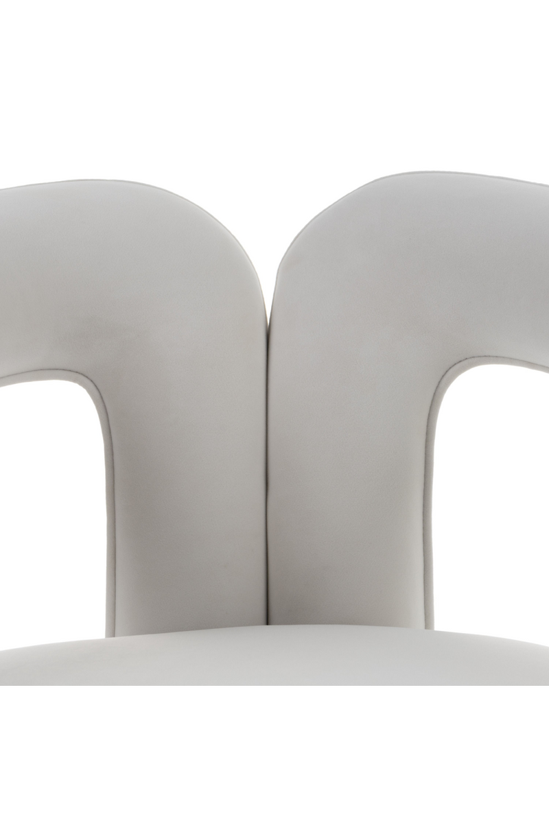 White Velvet Dining Chair | OROA Modern Ellen | Oroatrade.com