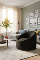 Round Swivel Accent Chair | OROA Modern Frontier