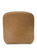 Curved Brown Leather Accent Chair | OROA Modern Donovan | Oroatrade.com