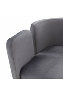 Gray Velvet Accent Chair | OROA Modern Tirta