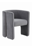 Gray Velvet Accent Chair | OROA Modern Tirta | Oroatrade.com