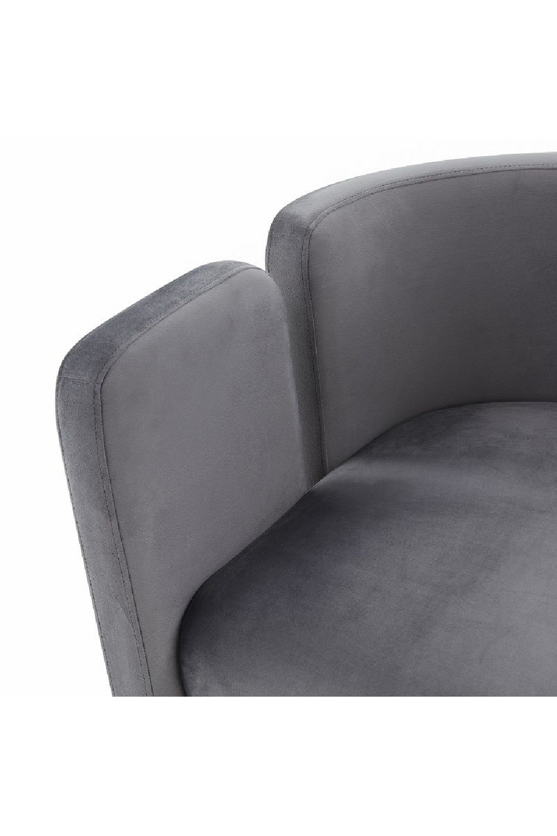 Gray Velvet Accent Chair | OROA Modern Tirta | Oroatrade.com