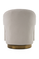 Beige Swivel Accent Armchair | OROA Modern Worley | Oroatrade.com